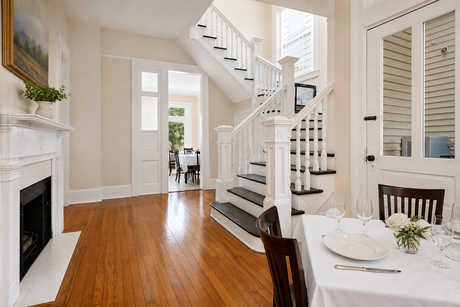 Interior dining layout